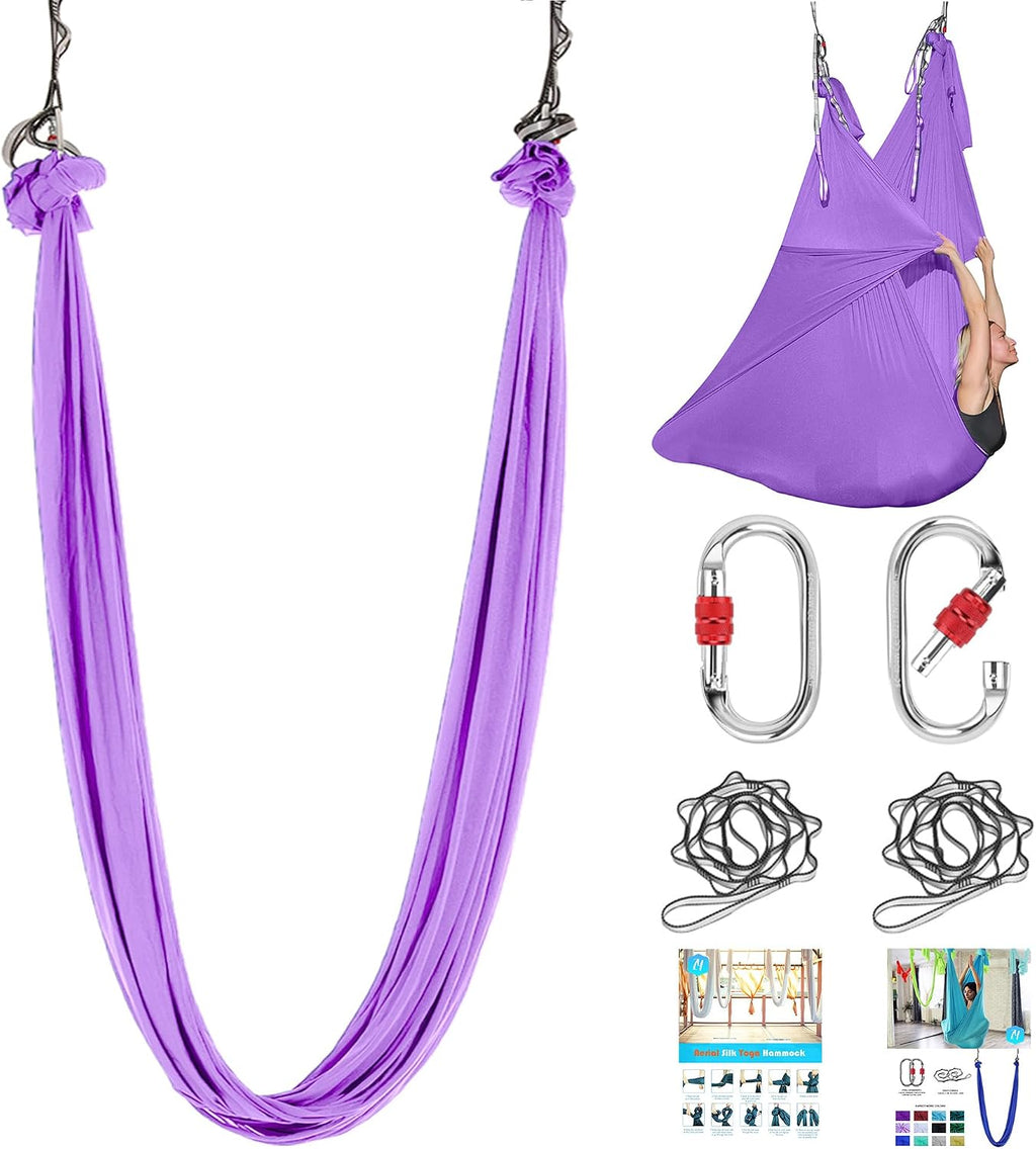 5.5 Yards Aerial silks swing outside yoga hammock,Aerial silk start set
