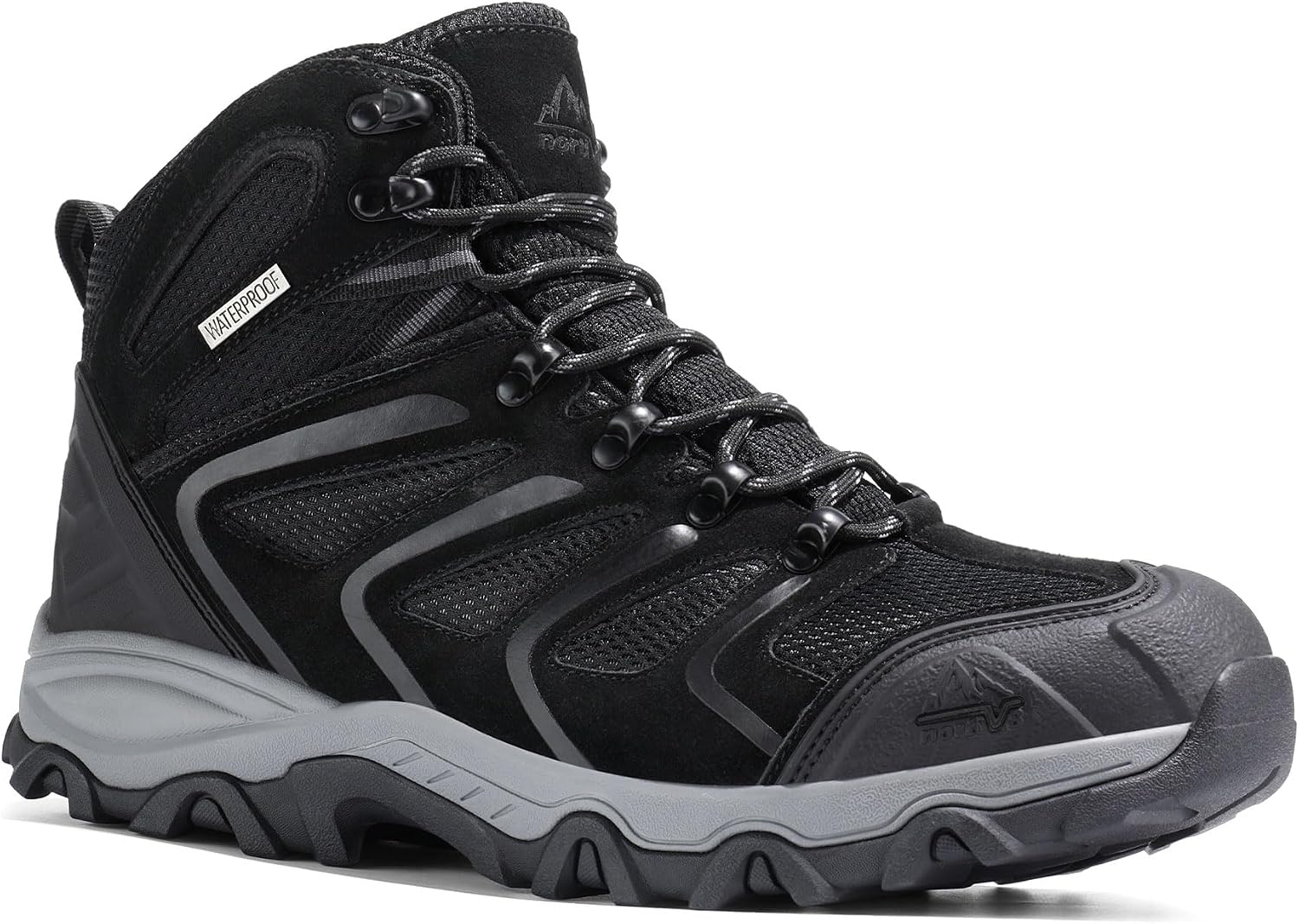 NORTIV 8 Men's Ankle High Waterproof Hiking Boots