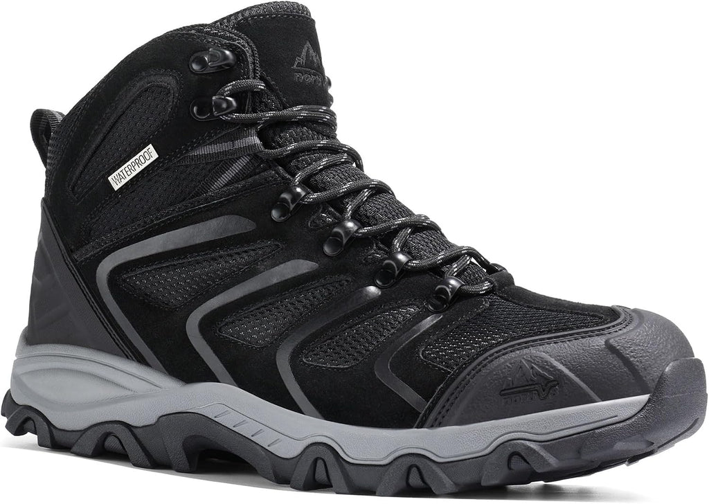 NORTIV 8 Men's Ankle High Waterproof Hiking Boots