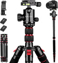 Victiv Camera Tripod, 80" Ball Head Tripod with Carry Bag & Phone Holder
