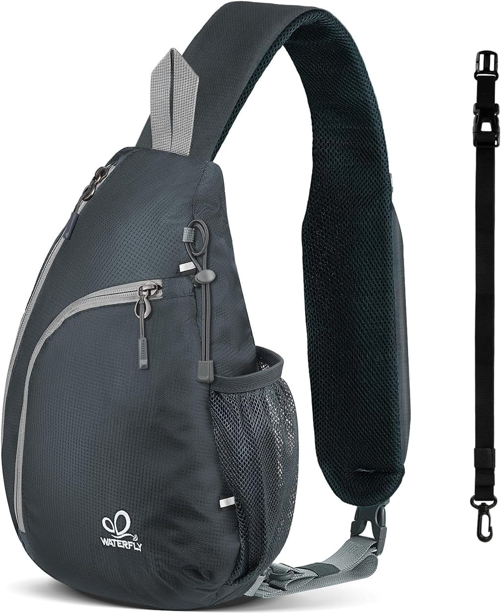WATERFLY Crossbody Sling Bag, Small Shoulder Chest Backpack