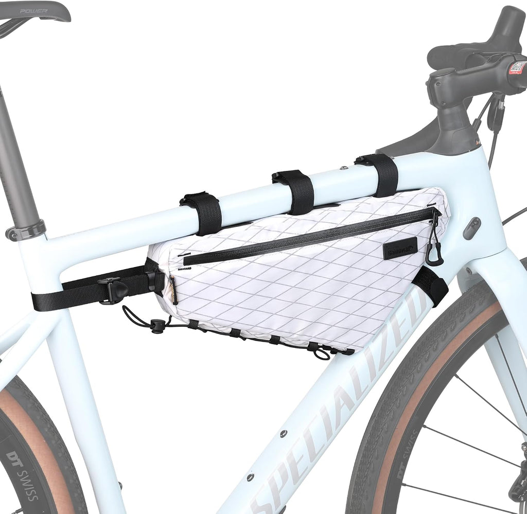 Rhinowalk Bicycle Front Frame Bag Waterproof Bicycle Bag 1.7L Cycling Accessories Nylon Pack Pouch for MTB Road Bike Cycling Commuting and Outdoor Adventures