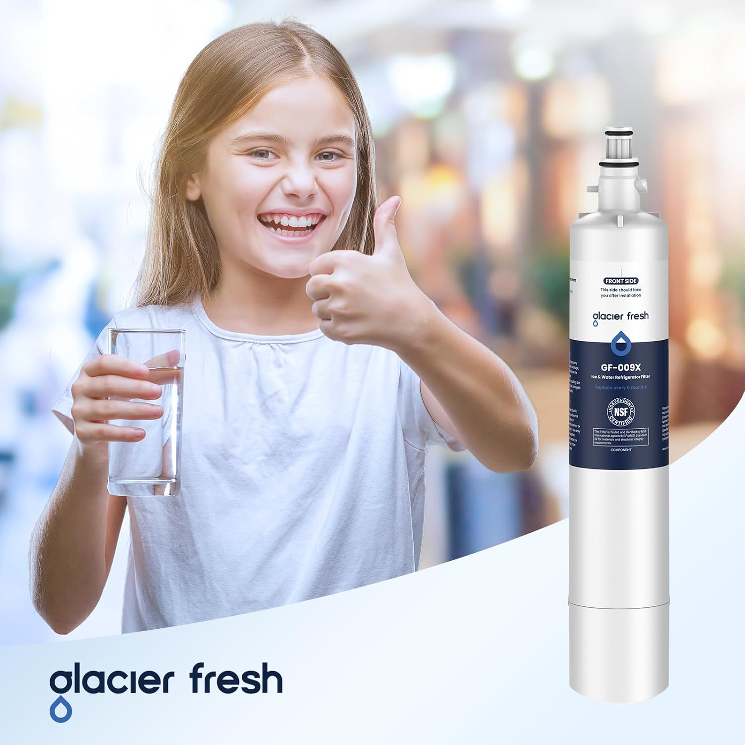 GLACIER FRESH RPWFE, RPWF Refrigerator Water Filter (Built-in CHIP) 3-Pack