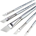 Silver Brush Limited Silverwhite Angles Watercolor Paintbrush Set, 5pc