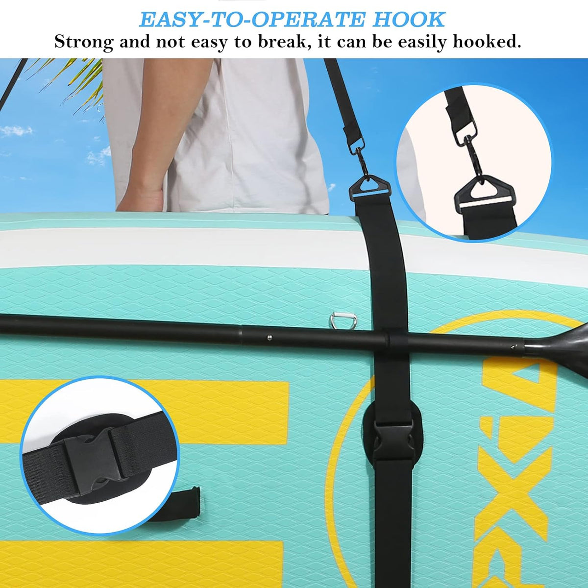 Paddle Board Carry Strap, SUP Kayak Shoulder Straps Paddle Board Accessories for Women and Men