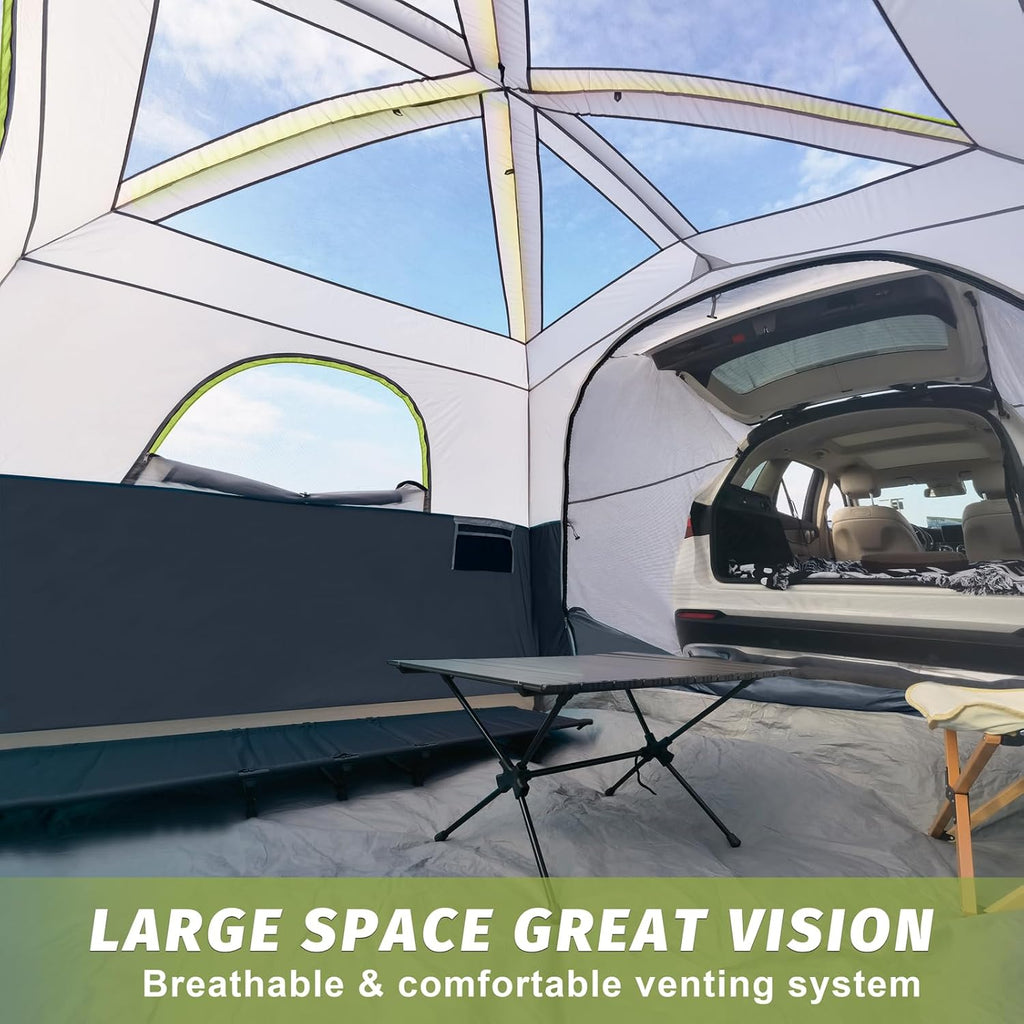 UNP SUV Tents for Camping 6 Person Car Camping Tailgate Tent for Outdoor