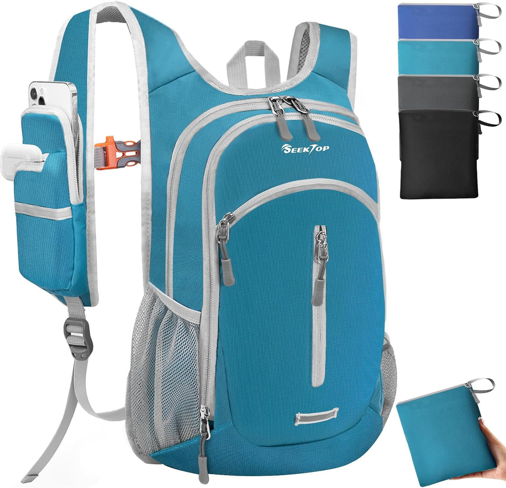 Seektop Small Hiking Backpack Expandable 12L-16L