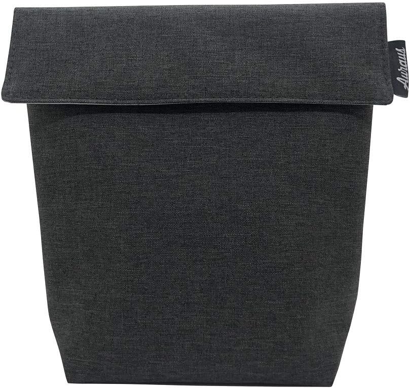 Insulated Reusable Eco Snack bag, Sandwich bag, Food Pouch, Insulated Lunch Bag, Insulin Cooling Case, golf pouch, Work, Picnics, Travel, Men, Woman (Dark Grey)