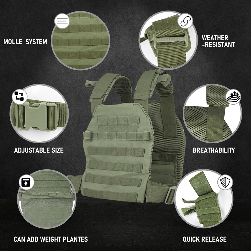 Tactical Weighted Vest for Men and Women Strength Training Running Workout
