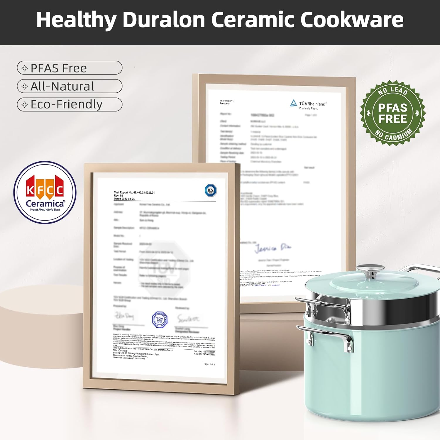 Nuwave Lux 13pc Forged Lightweight Nonstick Ceramic Cookware Set, PFAS-Free