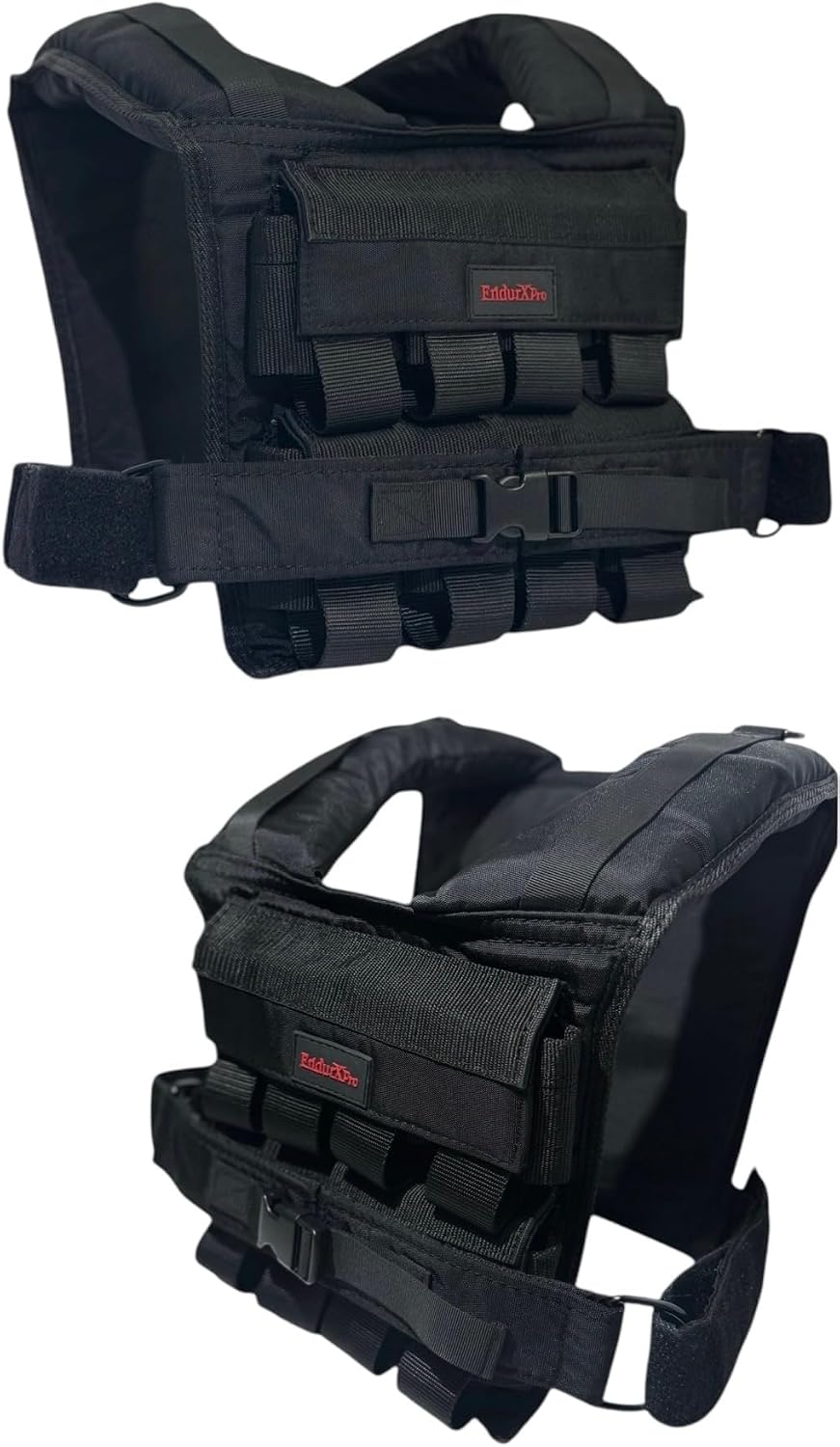 Weighted Vest for Men & Women | Adjustable Weight Vest 25 lbs/35 lbs/45 lbs with Removable Iron Weights, 1000D Cordura Weighted Training Vest for Rucking, Running & Strength Training