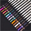Dyvicl Metallic Marker Pens, 15 Colors Hard Fine Tip Metallic Markers for Black Paper, Adult Coloring, Card Making, Rock Painting, Scrapbooking Crafts, DIY Photo Album
