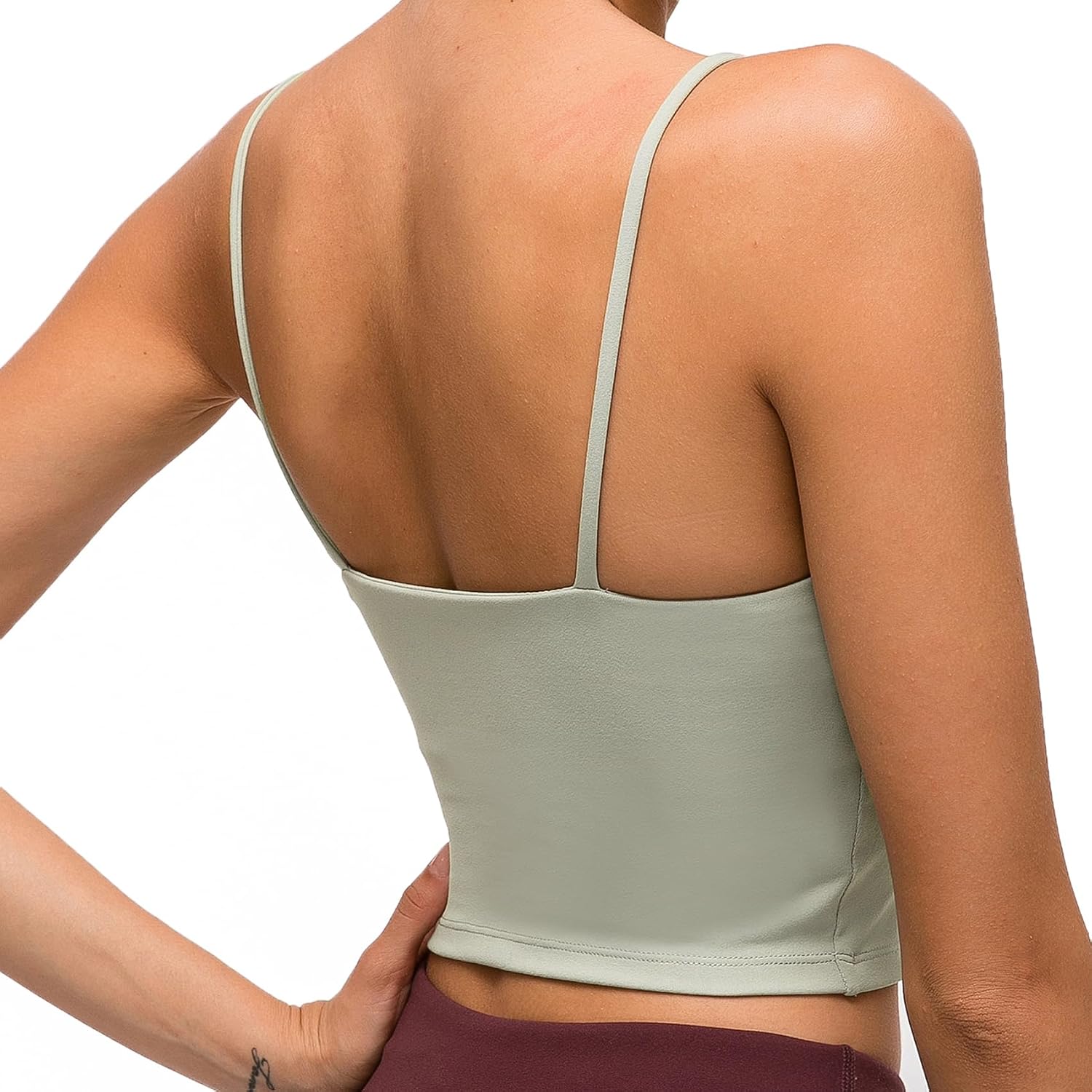 Lemedy Women Padded Sports Bra Yoga Tank Top