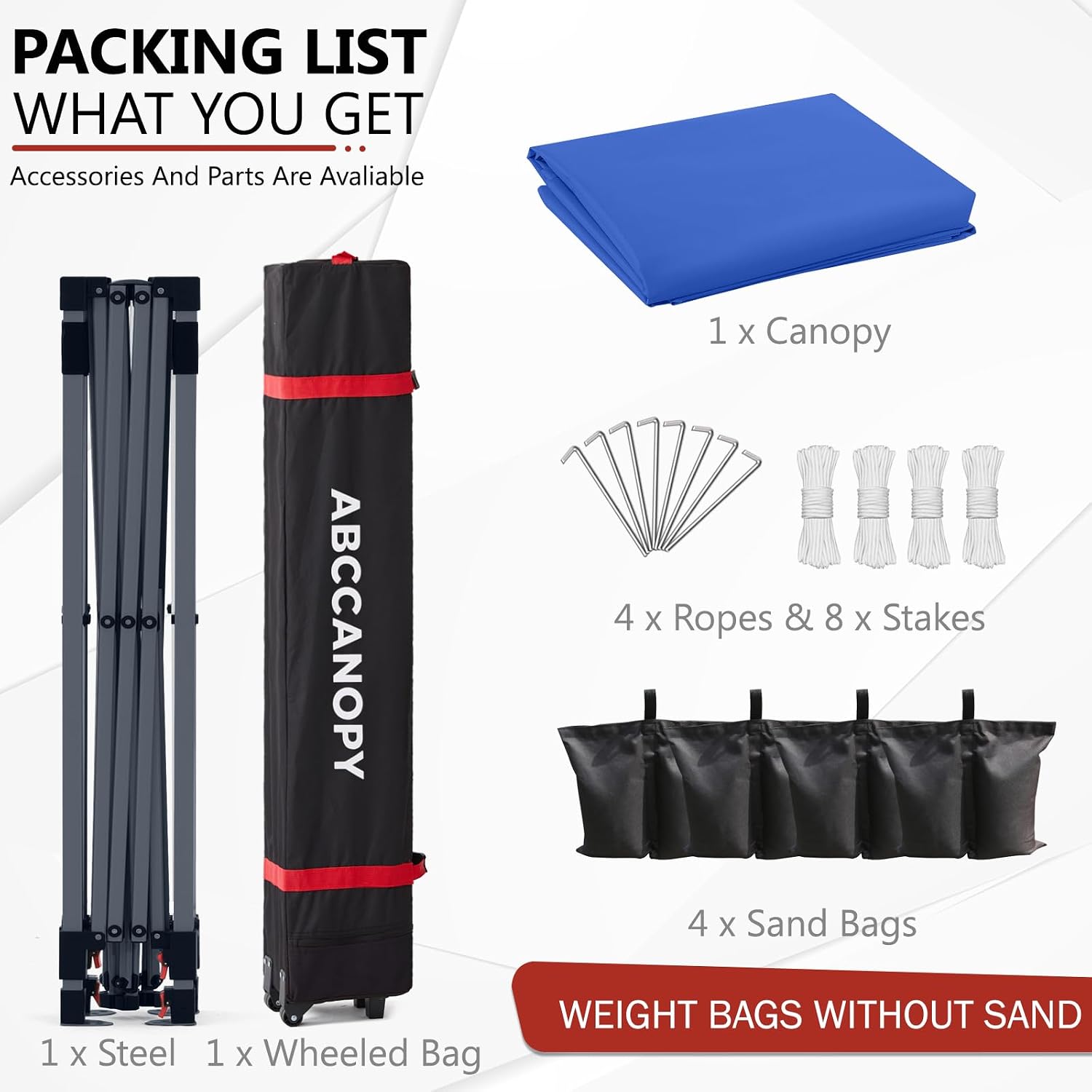 ABCCANOPY 8x8 Pop up Canopy Tent Instant Outdoor Shelter, Sapphire Blue