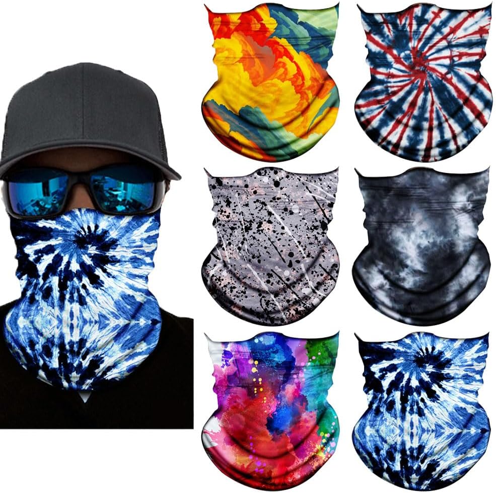 Neck Gaiter Mask,Bandana Gator Face Cover Mask Sun UV Protection,Neck Warmer Balaclava,Tube Face Scarf,Headband for Outdoor
