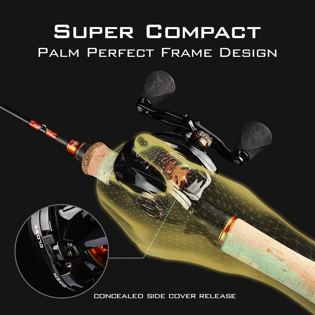 KastKing Zephyr Bait Finesse Baitcasting Fishing Reels with Drag Clicker