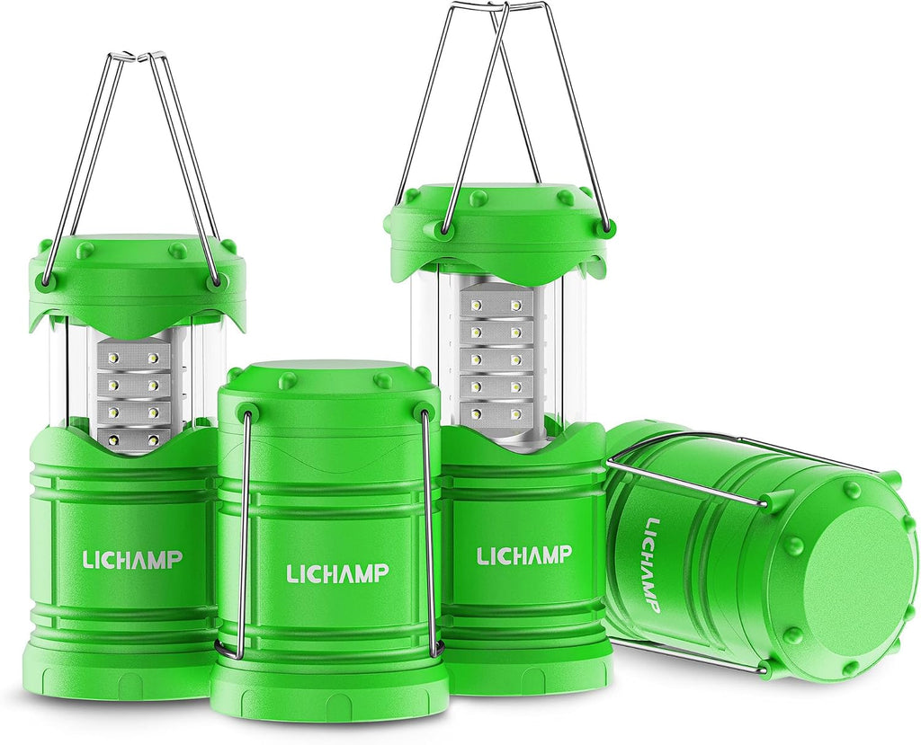Lichamp 4 Pack LED Camping Lanterns, A4DG
