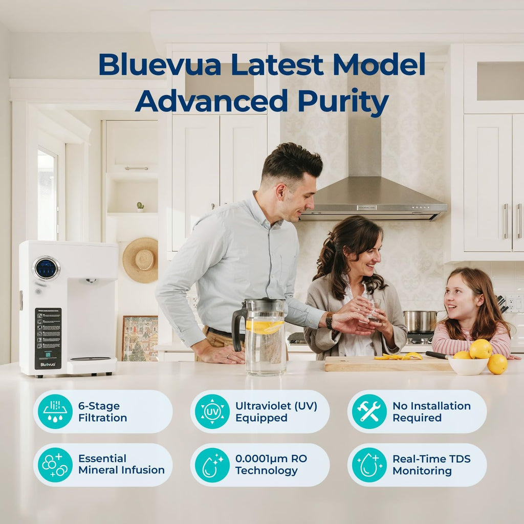 Bluevua RO100ROPOT Countertop Reverse Osmosis Water Filter System