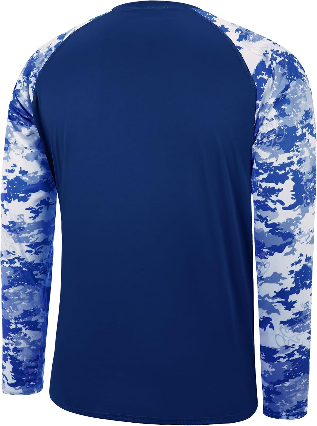 FISHEAL Men's Long Sleeve Fishing Shirts, UPF 50+ Camo Sun Protection Rash Guard, UV Shirt for Swimming Hunting Outdoor