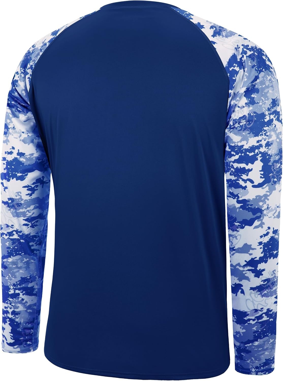 FISHEAL Men's Long Sleeve Fishing Shirts, UPF 50+ Camo Sun Protection Rash Guard, UV Shirt for Swimming Hunting Outdoor