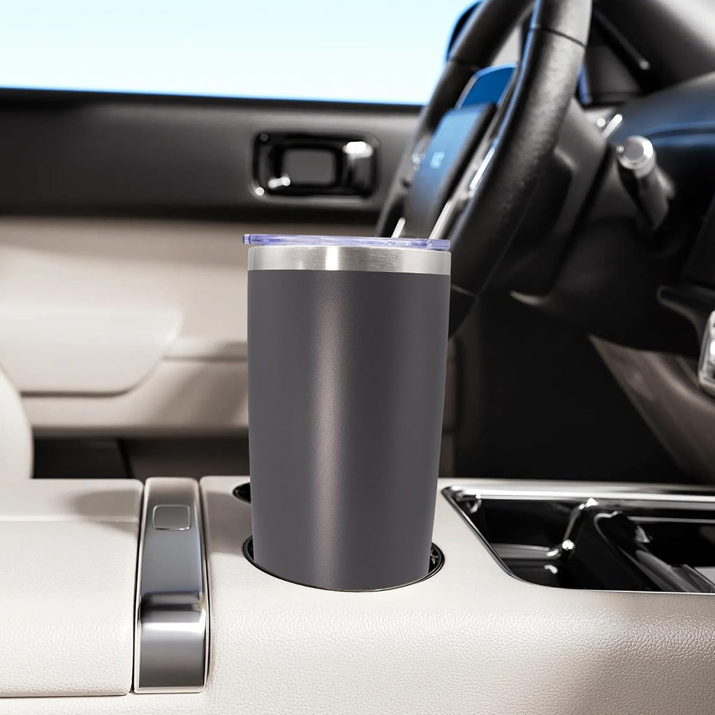 20oz Tumbler Stainless Steel Tumbler Coffee Tumbler with Lid Grey, 8P