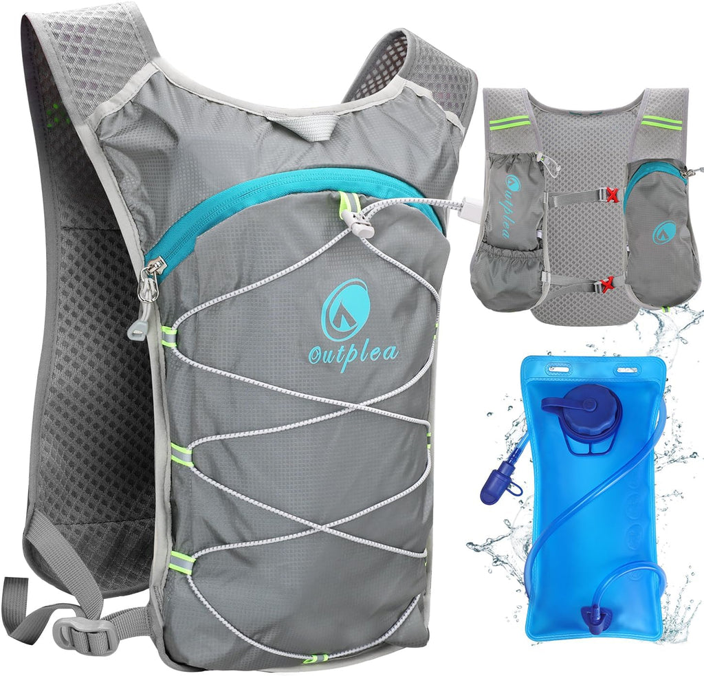 Ouplea Small Running Hydration Backpack Hydro Vest with 2L Water Bladder