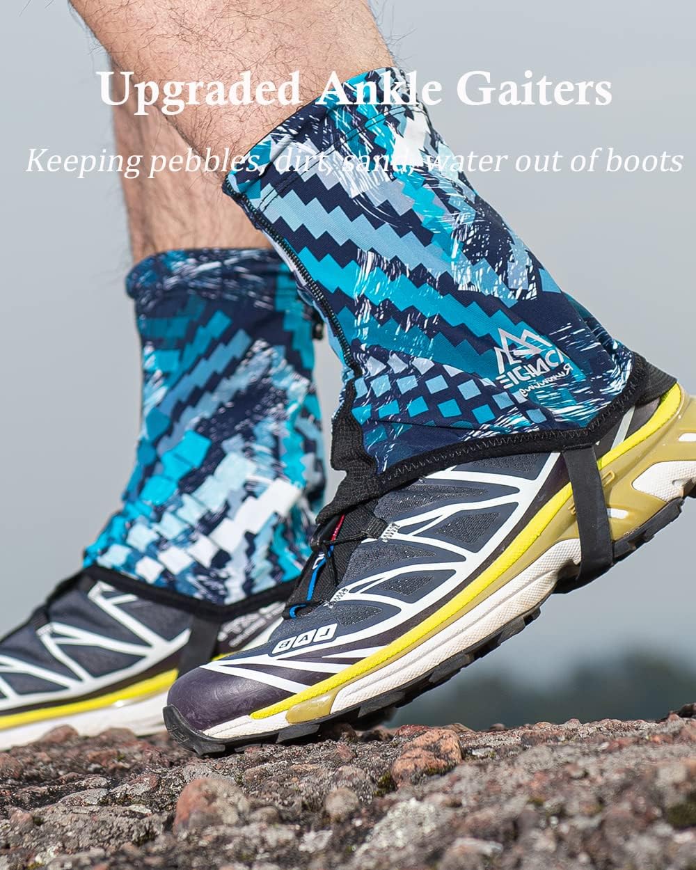 AONIJIE Ankle Gaiters for Hiking, Lightweight Trail Running Gaiters
