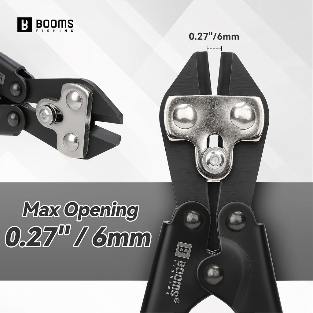 Booms Fishing Hook & Wire Cutter: Upgraded Handle, Cuts Thick Hooks & Bolts - XW43 8.8" Heavy-Duty Fishing Tool