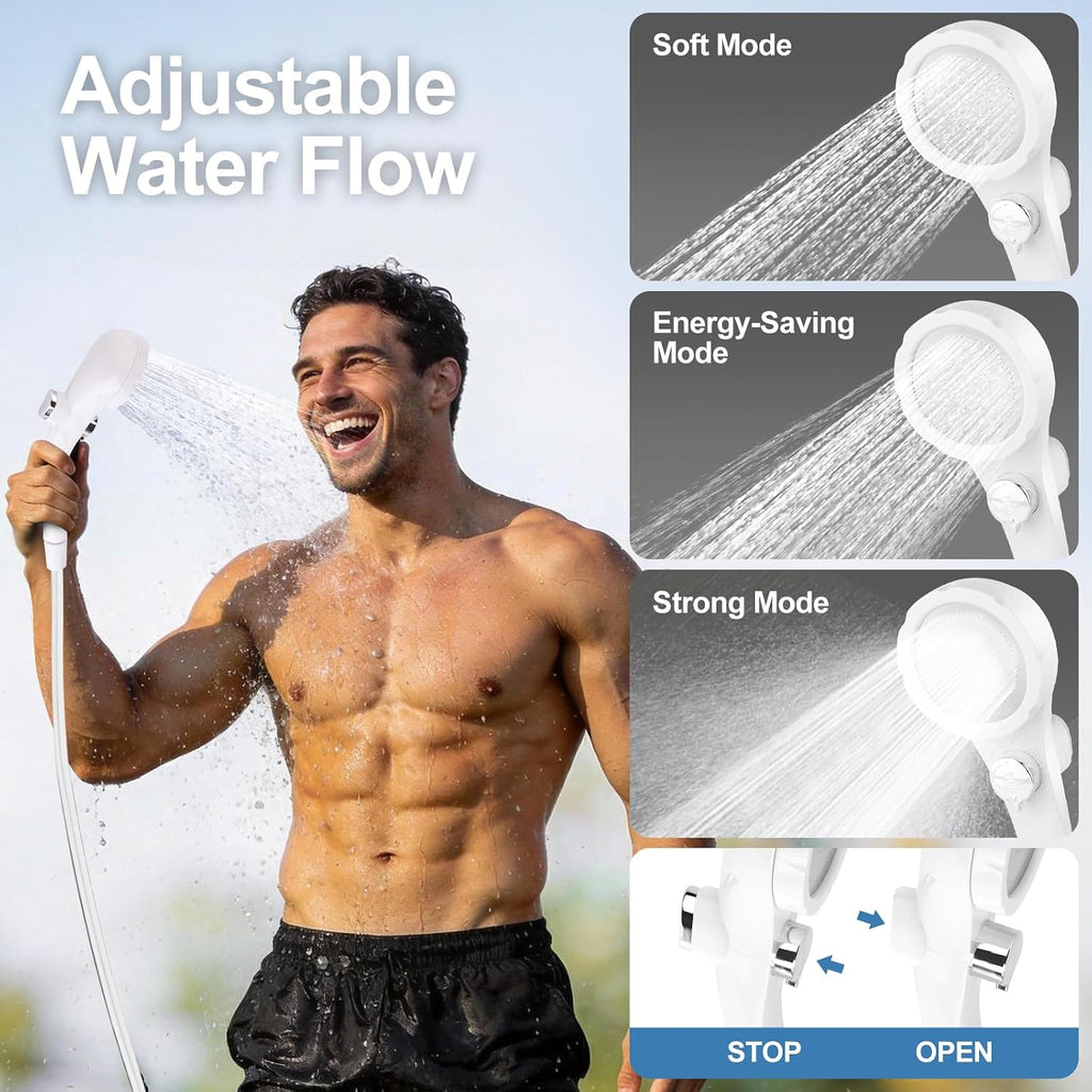 Portable Shower for Camping with 7800mAh Battery