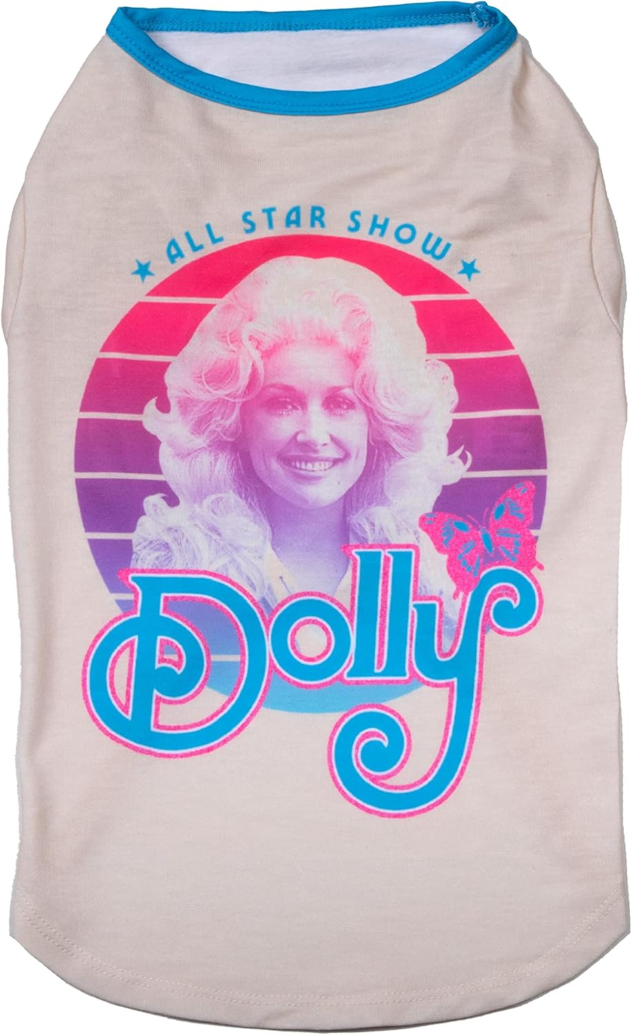 Doggy Parton All Star Show Vintage Style Shirt for Pets - S, White (22120722)