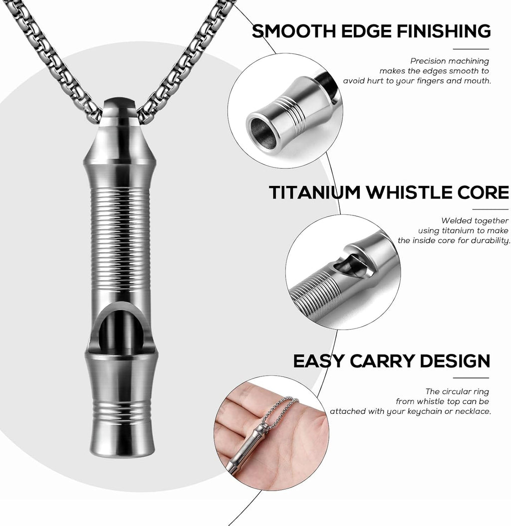 TISUR Titanium Emergency Whistle,Dog Whistle