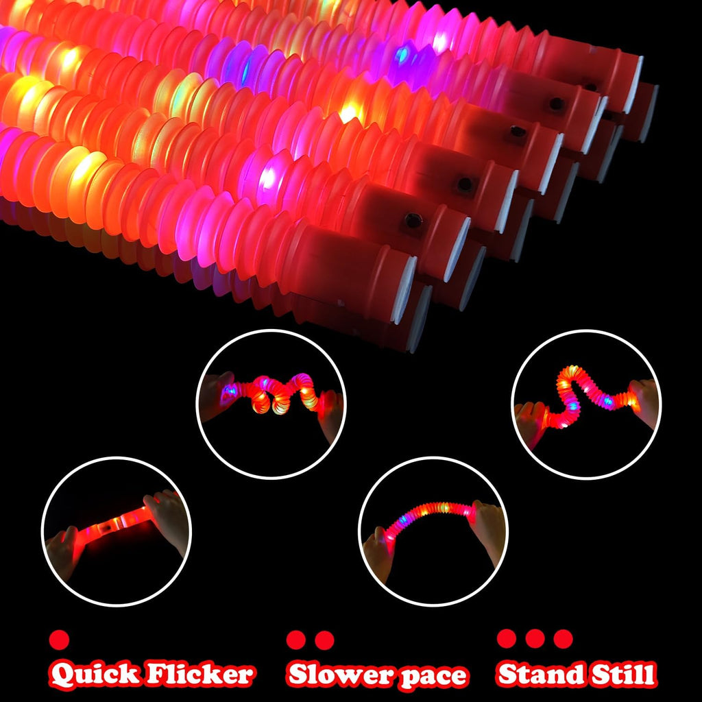 24 PCS Red Glow Sticks Party Favors Supplies Toys Gifts for Kids Adults