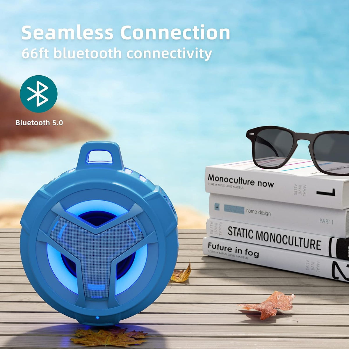 EBODA Shower Bluetooth Waterproof Speaker Portable Gifts for Teen Boy Kayak