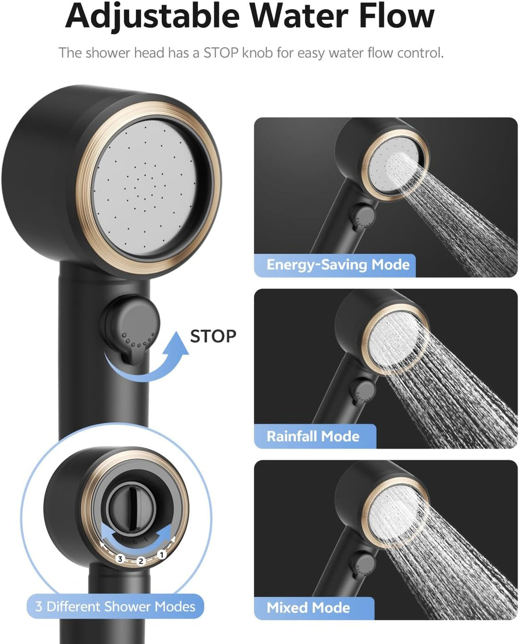 Portable Shower – 8000mAh Rechargeable Camping Shower