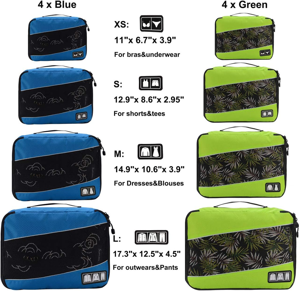 Packing Cubes large Luggage Organizers Bags For Travel Organizing Clothes