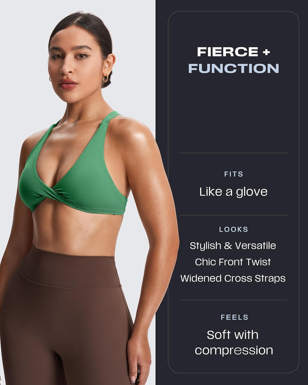 Aoxjox Women's Satara Low Impact Sports Bra