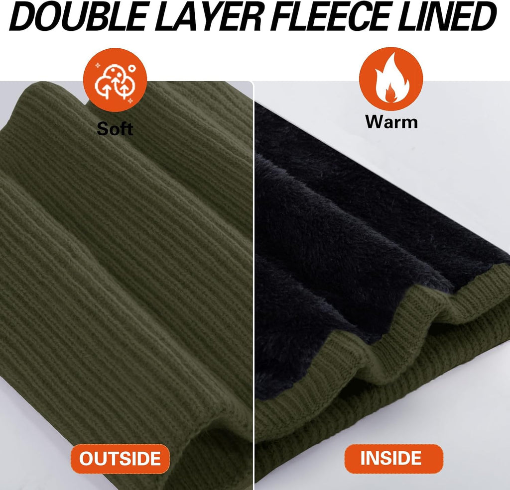 Neck Warmer for men,Winter Neck Gaiters Face Scarf Women Windproof Warm Fleece Scarves Gaiter for Cold Weather