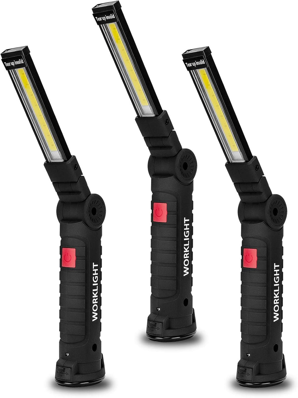 Lmaytech Tool Gifts for Men 2Pack Rechargeable LED Work Lights with Magnetic Base, 360° Rotation,Versatile Lighting for Repairs, Outdoors, Mens Gifts