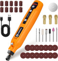 HARDELL Mini Cordless Rotary Tool 3.7V, 5-Speed and USB Charging with 35 Accessories, Multi-Purpose Power Rotary Tool for Sanding, Polishing, Drilling, Carving, Engraving, DIY Crafts