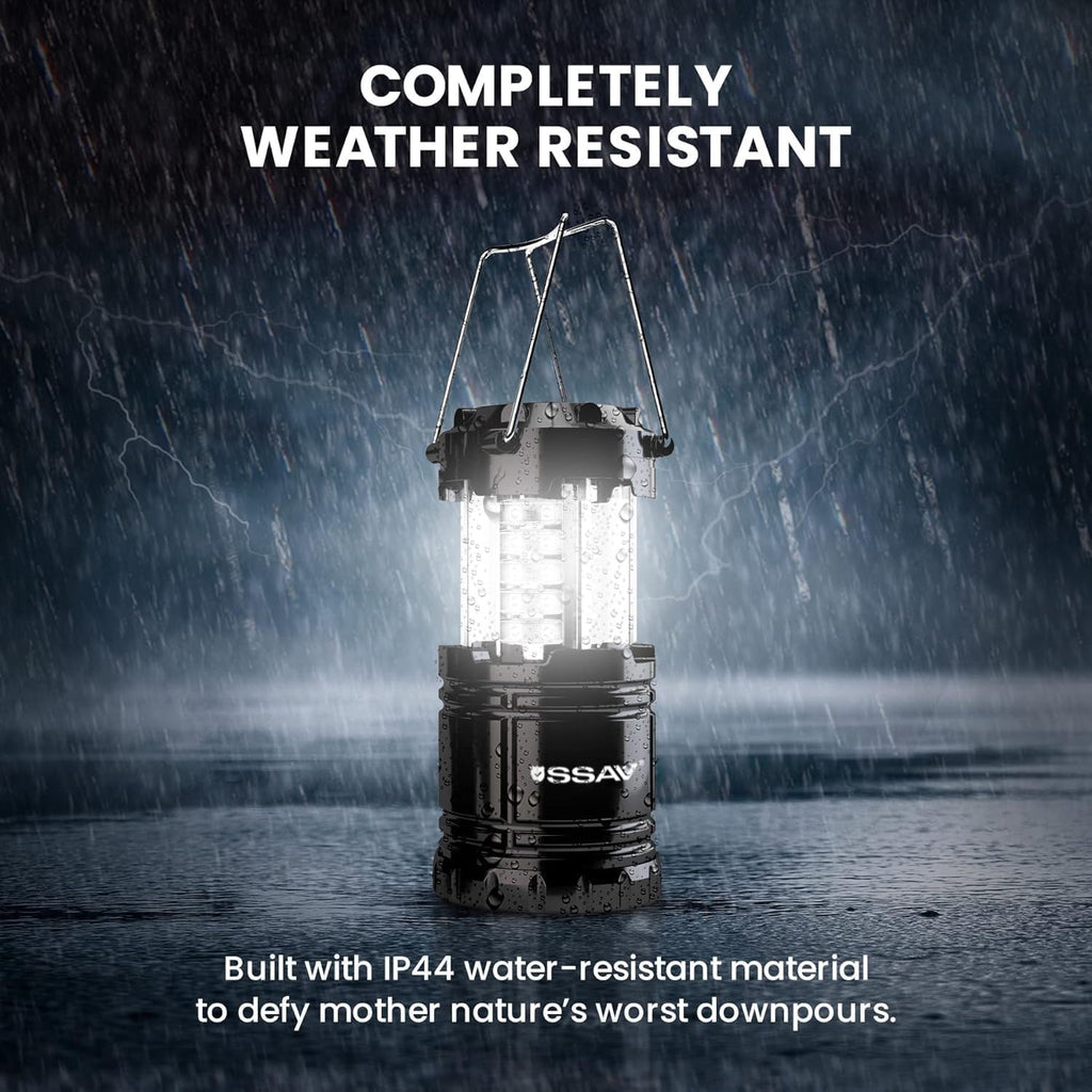SSAV Battery Powered LED Lanterns (Batteries Included) (3 Pack)