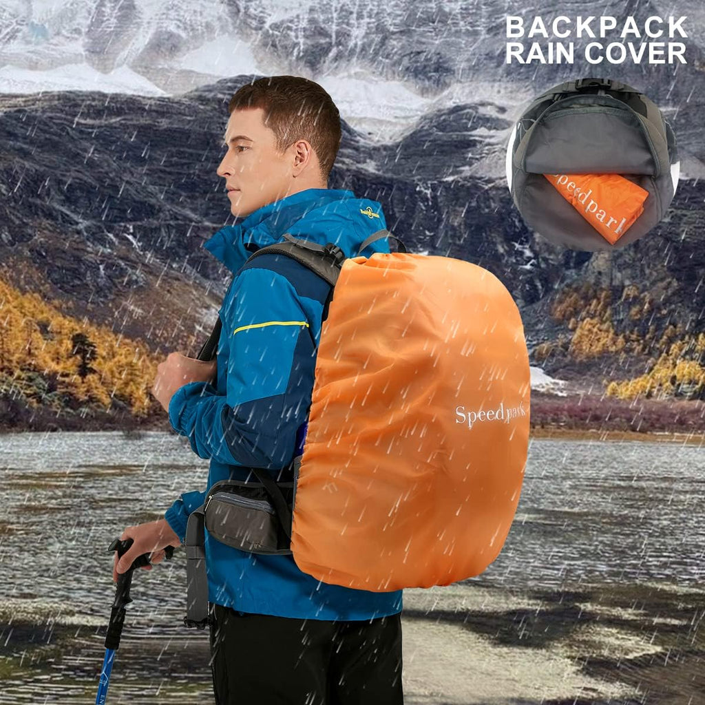 SPEEDPARK 40L Hiking Backpack, Lightweight Camping Daypack with Rain Cover