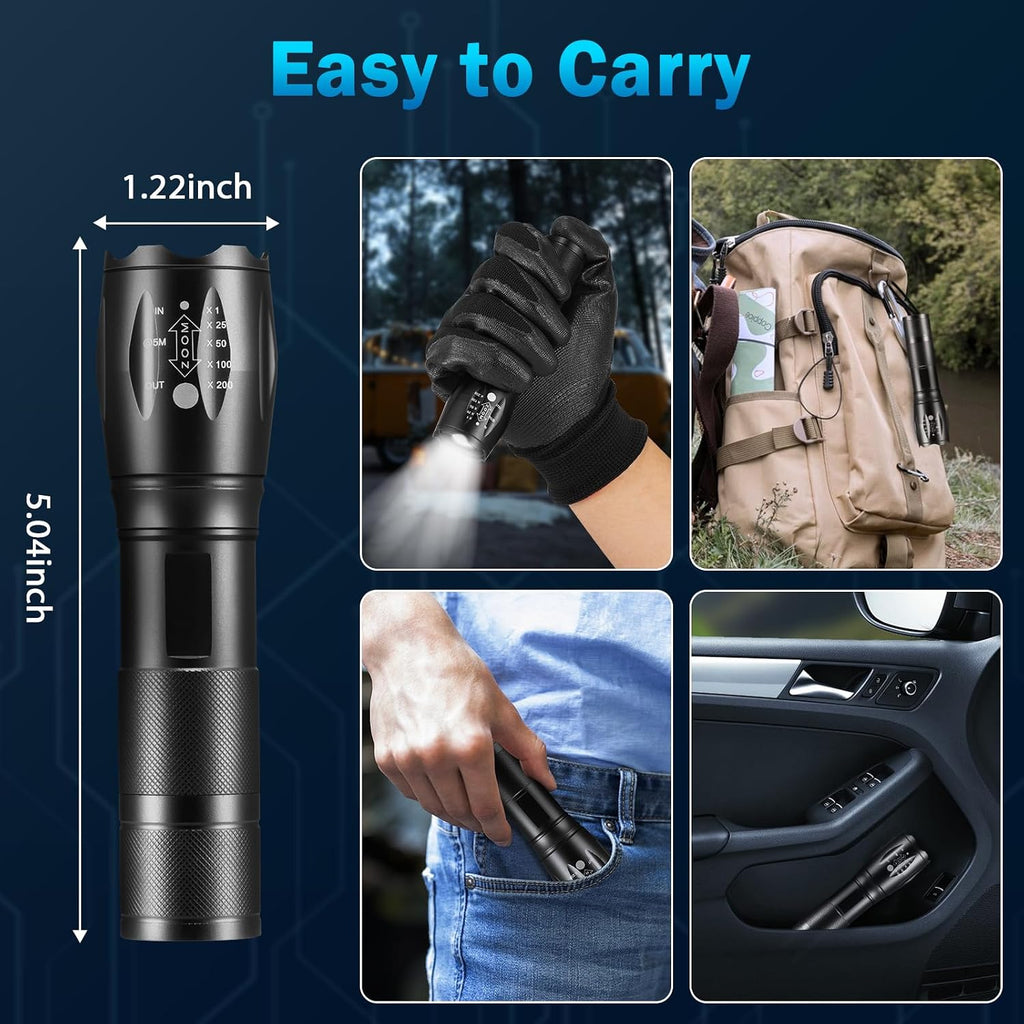 Staaricc 12P LED Small Flashlights High Lumens, Mini Flash Light for Home