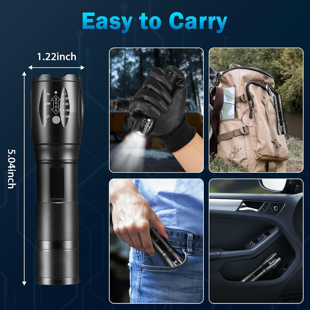 Staaricc 6Pack LED Small Flashlights High Lumens, Mini Flash Light for Home