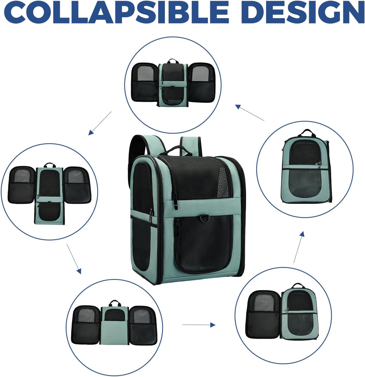 Apollo Walker Cat Carrier Backpack for Small Dogs and Cats Up to 18 lb