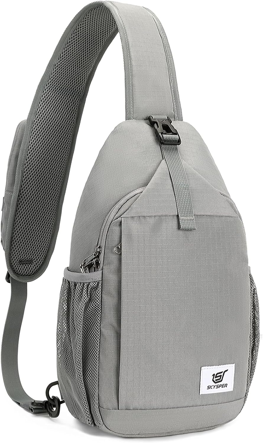 SKYSPER Sling Bag RFID Cross Body Bag Recycled Crossbody Backpack Travel Daypack