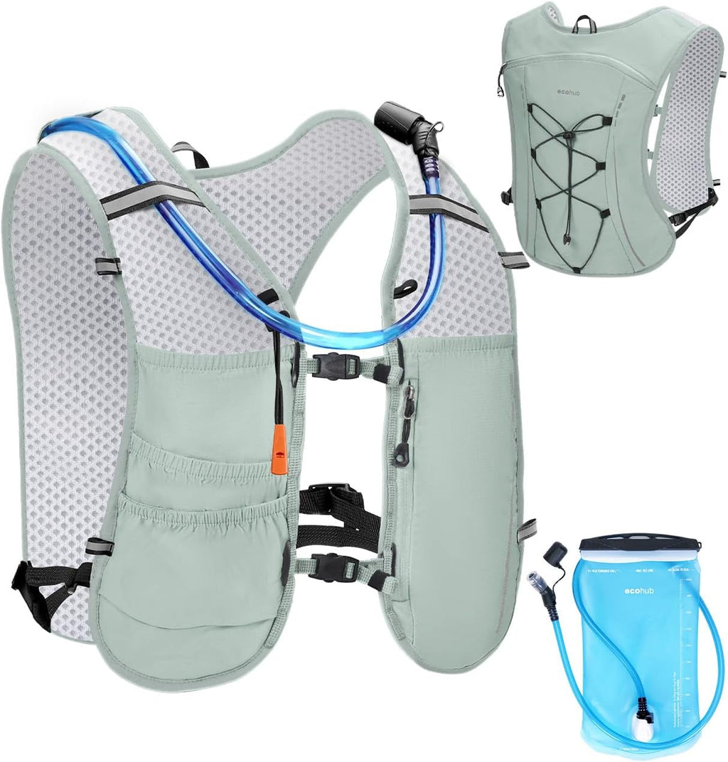 ECOHUB Lightweight Hydration Vest Water Backpack with 2L Water Bladder