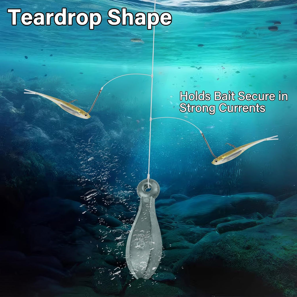 Dr.Fish Bank Sinkers Fishing Weights, Fresh & Saltwater Lead Weights