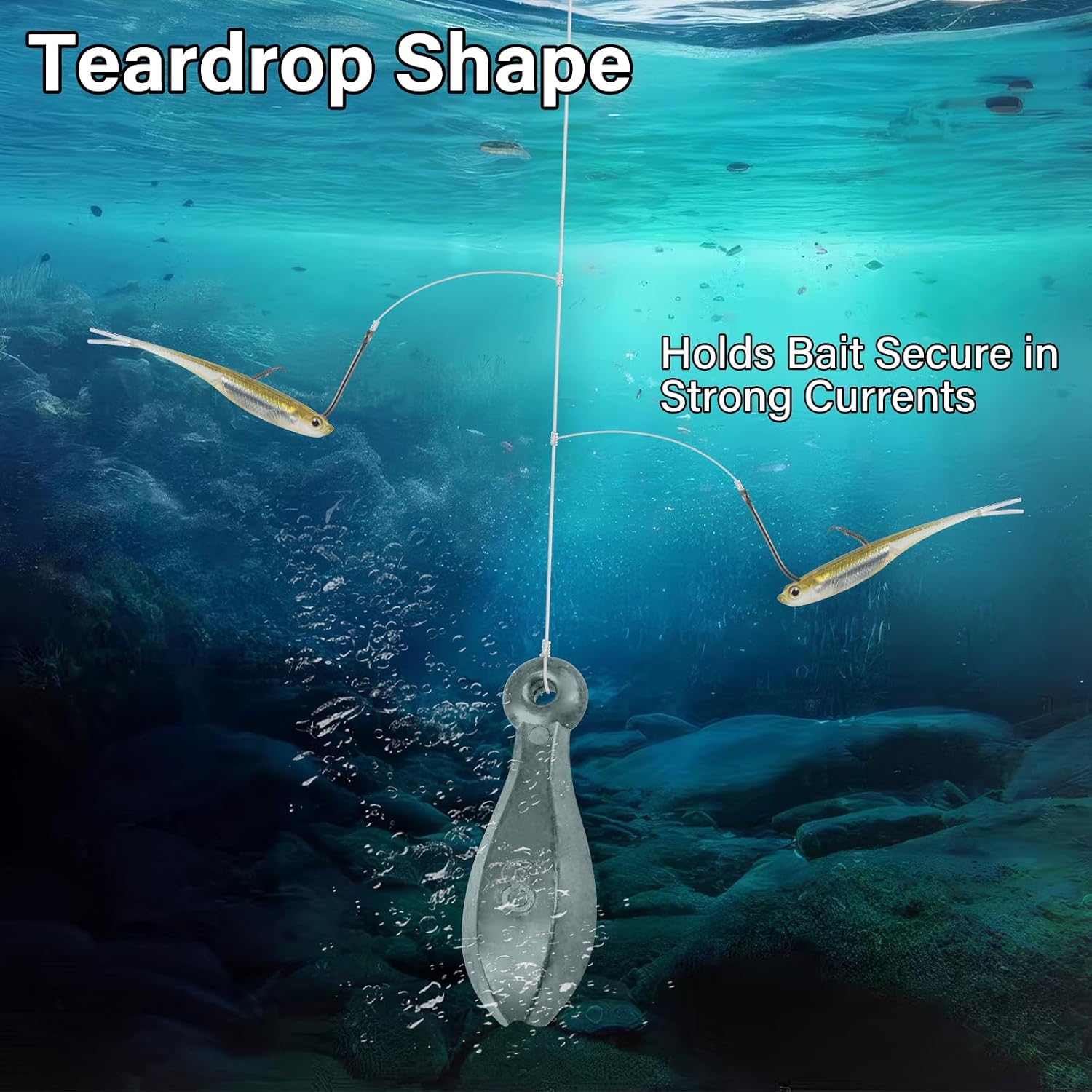 Dr.Fish Bank Sinkers Fishing Weights, Fresh & Saltwater Lead Weights