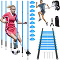 24Pcs Soccer Agility Training Equipment Set Ultimate Agility Poles Cones Ladder More for Quick Assembly and Easy Portability Suitable for All Skill Levels Enhance Speed Agility Training