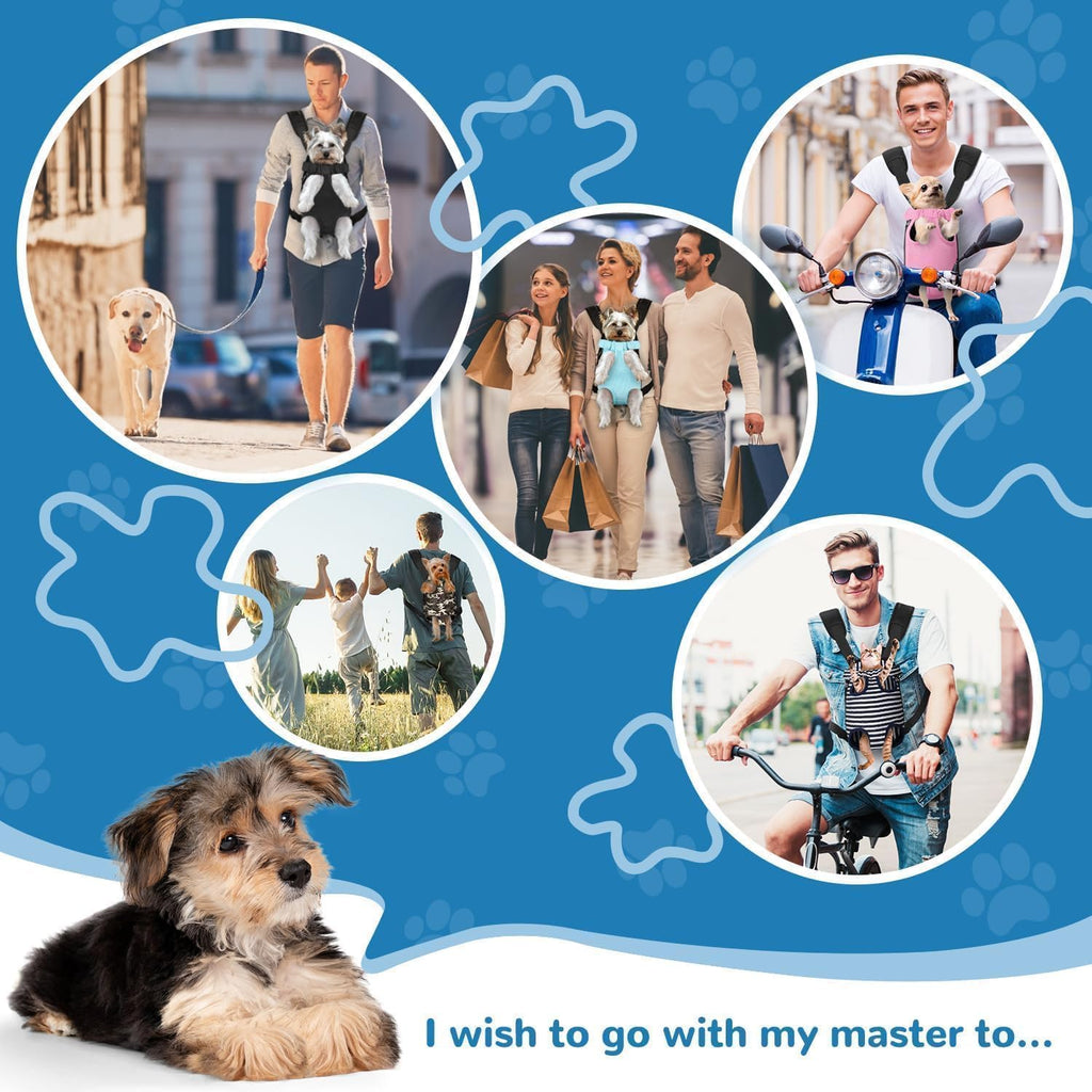 YUDODO Pet Dog Carrier Backpack Adjustable Front Carrier for Small Dog Cat